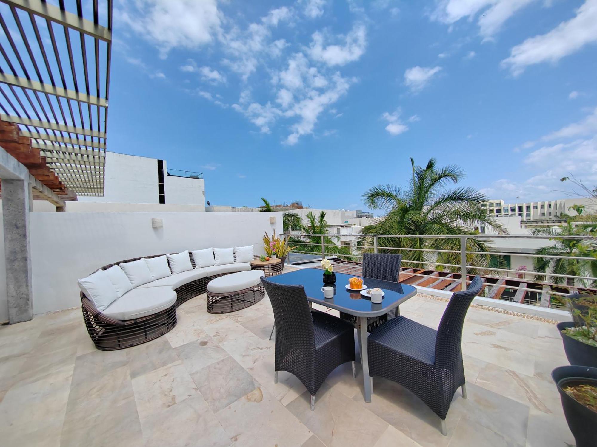 Luxurious & Central Condo In Playa Steps From The Beach Playa del Carmen Eksteriør bilde